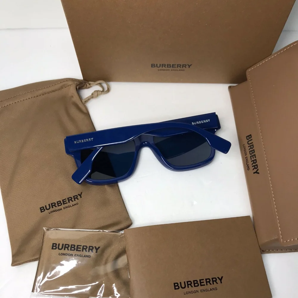 - 💯Original New Burberry Square BE4394 4058/80 B 4395 Deep Navy blue Su